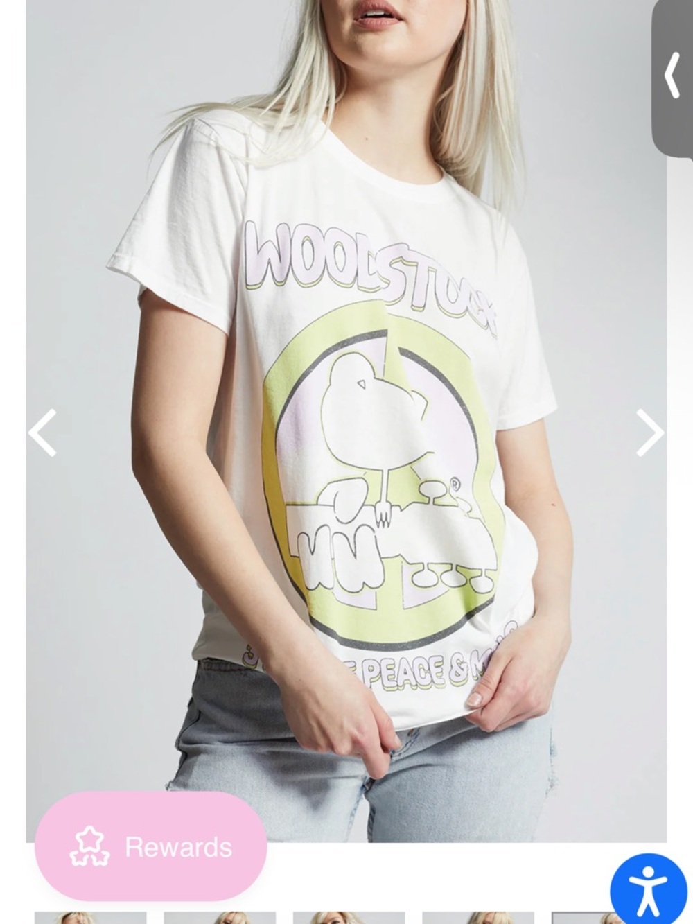 Recycled Karma x Woodstock Graphic Tee | 3 Days of Peace & Music | Size Small - Picture 3 of 7